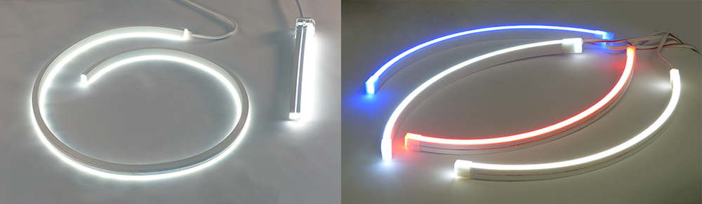 valkoinen sininen punainen led kaapeli